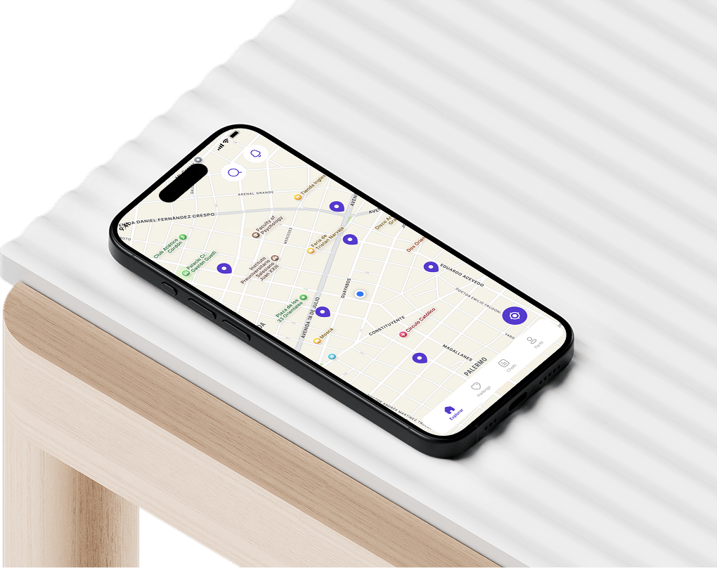 Wisepark app on iPhone